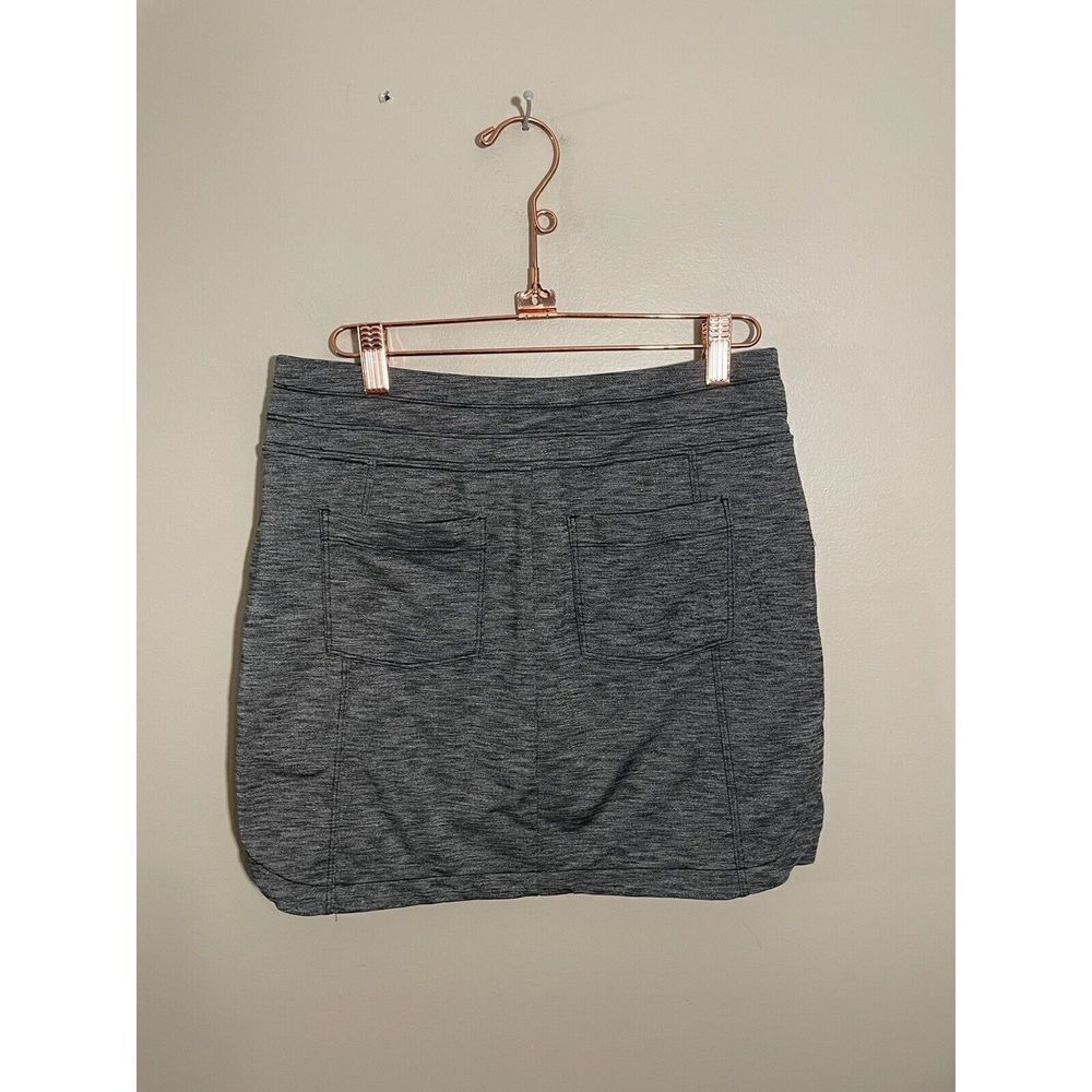 Athleta Metro Skort Drawstring Zip Pockets Style 212468 Sz XS Dark Heather Grey - Picture 3 of 6